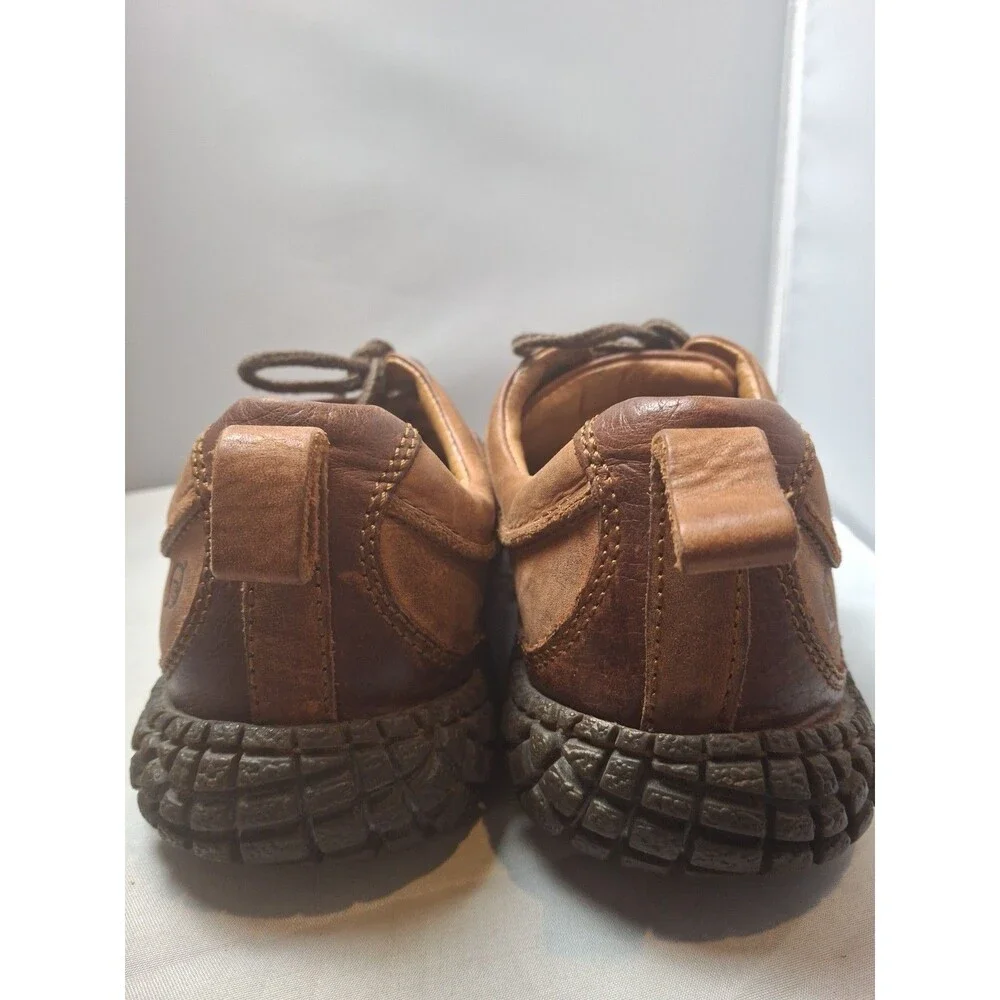 BORN Men's Brown Leather Casual Comfort Oxfords Lace Up Shoes Size 8